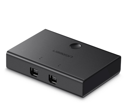 Przełącznik KVM UGREEN Switch przełącznik KVM USB 2x1 30345 USB 2.0 czarny
